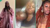 "You no use slap wake am?" Nigerian lady shares video of man sleeping on her shoulder in bus