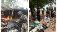 Da Ɗumi-Ɗumi: Sojoji da CJTF sun halaka dandanzon yan ta'adda, sun lalata kasuwa da sansanin su a Borno