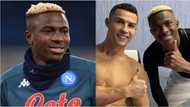 Sensational Super Eagles striker meets 5-time Ballon d’Or winner Cristiano Ronaldo