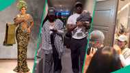 Iyabo Ojo Gives Daughter, Juma Jux and Rakeem Heartwarming Welcome As They Storm Nigeria, Fans Drool