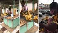 Son advertises mum's plantain business online, her photos go viral