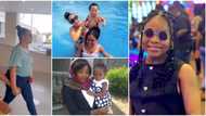 "May God protect you from schemes of the enemy": Rosy Meurer chills with stepdaughter days after Tonto's post