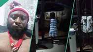 Viral video shows sweet way a little girl welcomes Igbo dad from work every day, people react