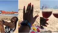 This is so sweet: Massive reactions as Nigerian lady celebrates after getting engaged, shares adorable photos