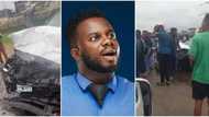 “I am safe”: Mr Funny ‘Oga Sabinus’ reveals as he gets involved in a car accident, video trends, fans react