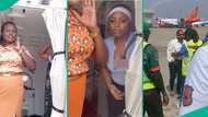 Ibom Air: Rare video shows Comfort Emmanson accusing air hostess of removing her wig, many react