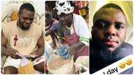 After securing Canada visa, Nigerian man runs to the market to buy fresh beans and local rice before traveling