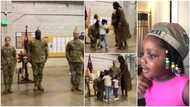 Viral video shows emotional moment Nigerian man gets promotion in US Army, his little daughter decorates him