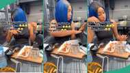 Video of beautiful lady in eatery stylishly putting her chicken into her handbag amuses Nigerians