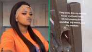 Woman heartbroken after thieves disappear with fridge and TV unnoticed in TikTok video