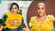 Actress Moyo Lawal narrowly escapes death after a heavy fall in the bathroom, video ignites concerns