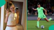 Man loses composure after meeting Ashleigh Plumptre in Nigerian Embassy, London, video
