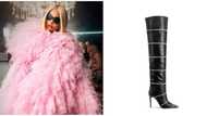 Nicki Minaj rocks N240k boots as she sports pink feather coat for new music video