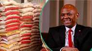 Billionaire Tony Elumelu distributes bags of rice to Nigerian families for Christmas