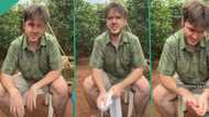 "You deceived me": White man laments in video as his wife who is Nigerian makes him wash clothes