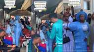 Funny moment shows groom eating at his own wedding, video goes viral on TikTok