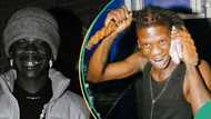 "Have you ever done that for me?" Mother cries in agony as son frames Seyi Vibez's artwork