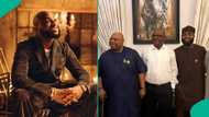 Davido prostrates before Wike after bragging he defeated APC alone for Adeleke, video trends