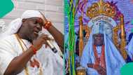 Ooni of Ife recalls how he was mocked for not having a queen, sings gospel songs at 50th b'day party