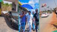 "Body just dey sweet me watching this": Blord storms Anambra hometown in convoy, video emerges