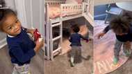 "This is really awesome": Little girl goes crazy as 'Santa' surprises her with a newly furnished room in video