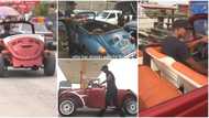 Talented Nigerian man converts an old abandoned tortoise car to an expensive ride & sells it, video wows many