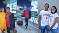 Cute photos trend as Nigerian lady relocates, says she followed man of purpose, many react