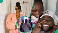 Drama as Davido, Sophia Momodu reunite to celebrate Imade's 10th b'day in Lagos: "Social distancing"