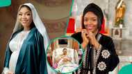 Ekene Umenwa shares glimpse from her 1st childbirth at US hospital, hails mums: "Wetin my eyes see"