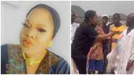 Video: Toyin Abraham placates area boys who tried to disrupt her movie set