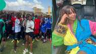 Videos from Tacha FC's open trial as she makes promises if footballers win N50m prize