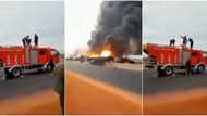 Which way Nigeria? Reactions as video captures firemen using jerrycans to refill their truck during outbreak