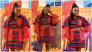 BBNaija stsr Bisola shares adorable new photos as she dazzles in ankara dress