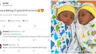 Woman gives birth to twins 2 years after speaking it into existence on Twitter, people ask how she did it