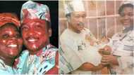 Adorable throwback photo of Alhaji Kollington, Queen Salawa Abeni at naming ceremony of their child
