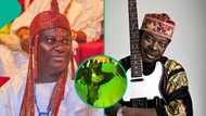 Ooni of Ife's swift response as King Sunny Ade bows to him at Osun party leaves many talking