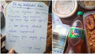 Nigerian mum sends son delicious meal, touching letter as peace offering after offending him
