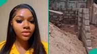 Lady seeks help as man starts building in front of her late father's house in Anambra, shares video