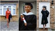 Another Nigerian makes it in UK, here is the story of young lady who graduated with distinction despite tough schoolwork (photos)