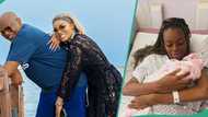 Adorable moment Iyabo Ojo's boo, Paulo met his grandchild for the first time trends: “Happy grandpa”