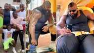 "I wan marry this bouncer": Crowd gather as Kizz Daniel's macho bodyguard hits the gym, video trends