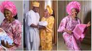 Nollywood actress Abiola Adebayo and hubby melt hearts with adorable video of their newborn’s christening