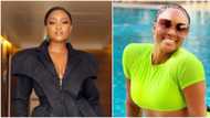 "She has done it again": Osas Ighodaro shows off body as she swims in Singapore, encourages Nigerians to vote