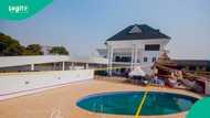 Inside Emmanuel Emenike's mansion in Owerri, with bridge leading to main building