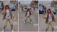 "Aunty you get mind o": Video shows female corps member dancing in the middle of the road, police van halts