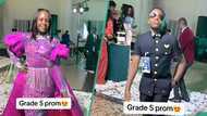 Grade 5 pupils show up in dazzling outfits for prom party: "Hope they have saved for land"