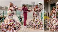 Pretty Nigerian lady denies claims that she rocked an Ankara wedding gown because she didn’t have money