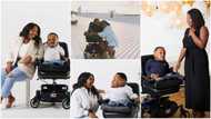 Pretty lady falls in love with disabled man, their wedding photos stir reactions, people call her names