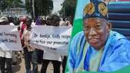 Just In: Thugs reportedly assault anti-Ganduje protesters at APC headquarters in Abuja