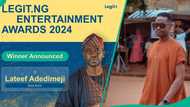 Lateef Adedimeji, wife & colleagues react as he emerges best actor at Legit Awards: "Superstar"